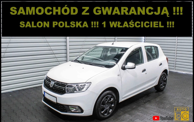 dacia lubuskie Dacia Sandero cena 37777 przebieg: 36000, rok produkcji 2020 z Zawiercie